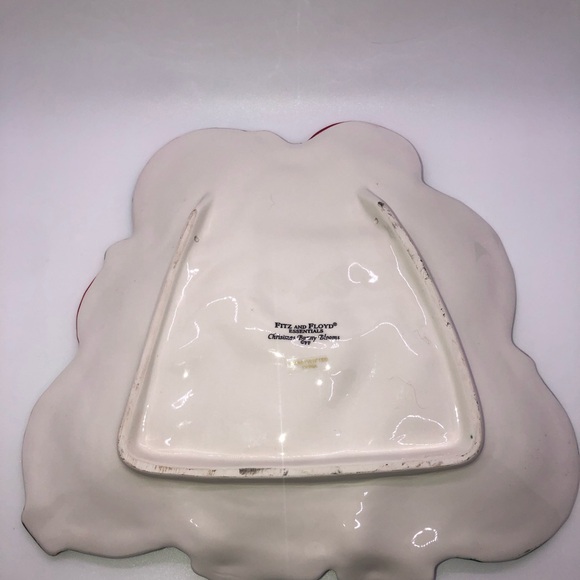 Fitz and Floyd Christmas Bunny plate Wall Decor Or Serving Tray 9”X8” - Picture 7 of 7